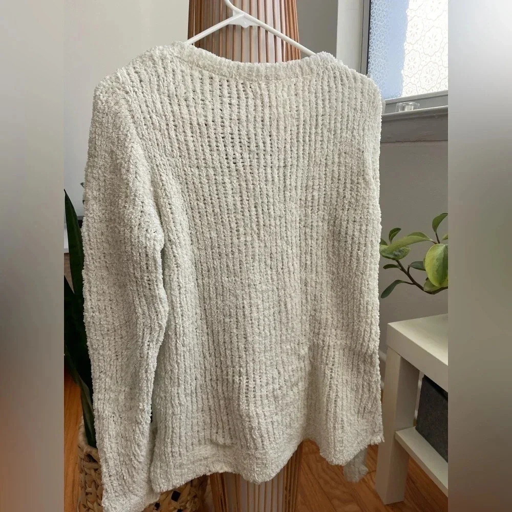 Hollister plush sweater / cream / size s - Picture 2 of 4